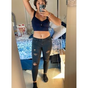 Pacsun Ripped Low Rise Jeggings